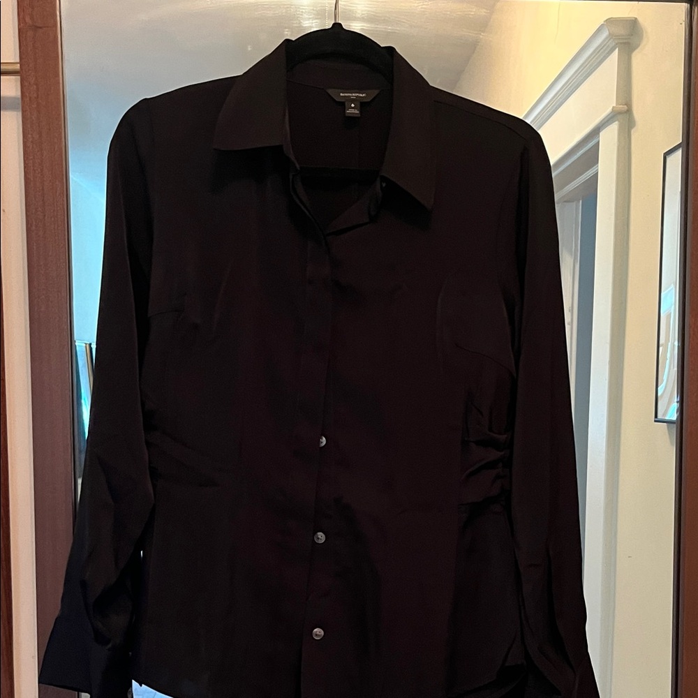 Banana Republic Factory Elegant Black Blouse